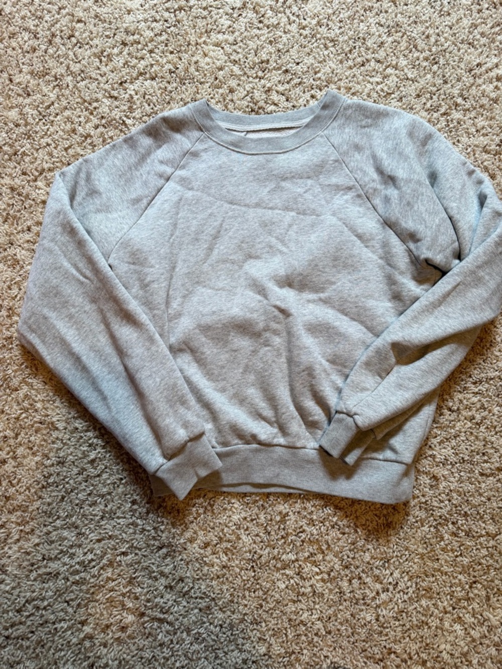 GAP Women's Heather Gray Crewneck Sweatshirt